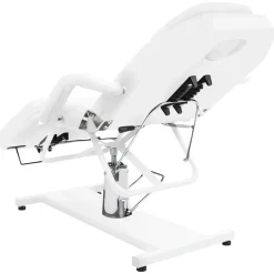 vidaXL Massagetafel 180x62x(87-112) cm wit