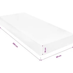 vidaXL Matras 18 cm visco-traagschuim 80x200 cm H2
