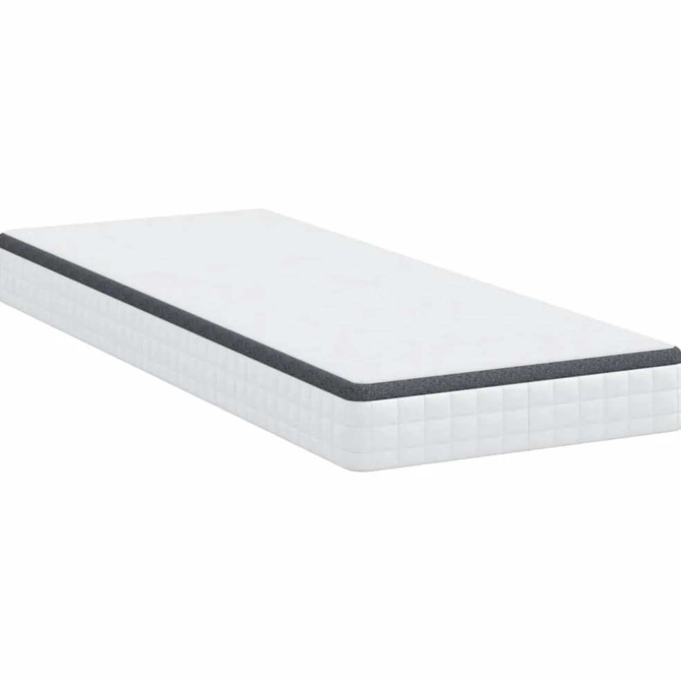 vidaXL Matras Medium zacht 80 x 200 cm Wit en Grijs