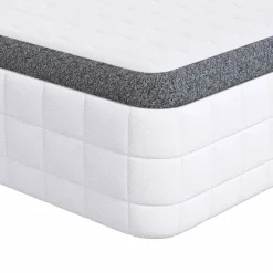 vidaXL Matras Medium zacht 80 x 200 cm Wit en Grijs