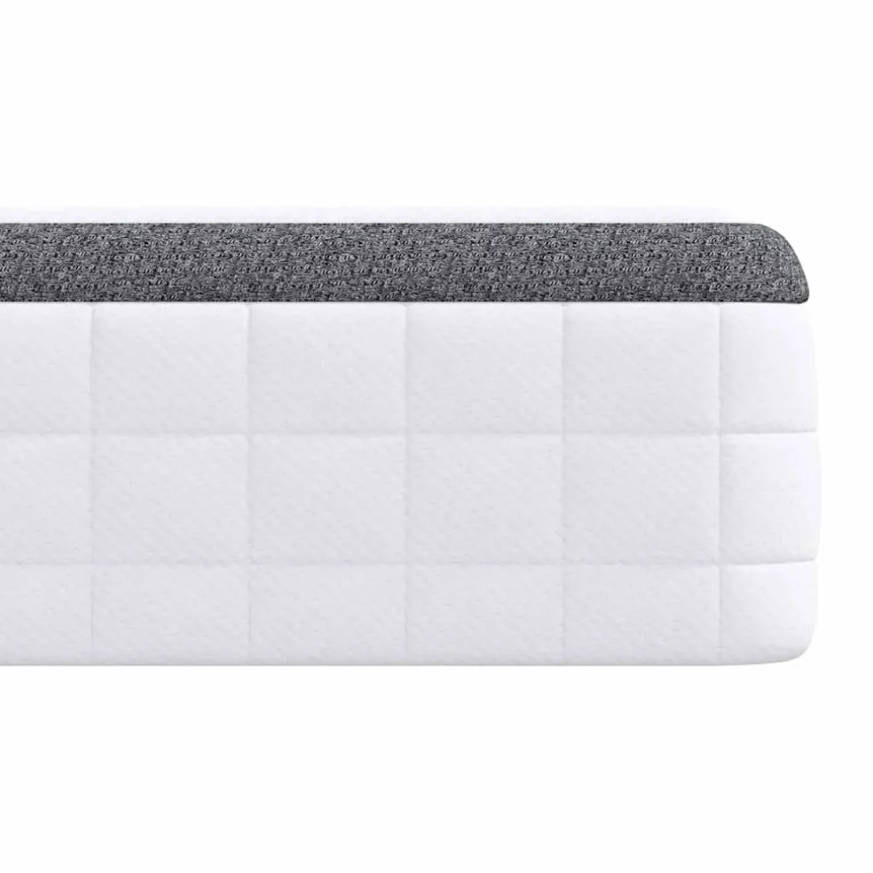 vidaXL Matras Medium zacht 80 x 200 cm Wit en Grijs