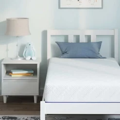 vidaXL Matras Wit en Blauw 80 x 160 cm Jacquard stof