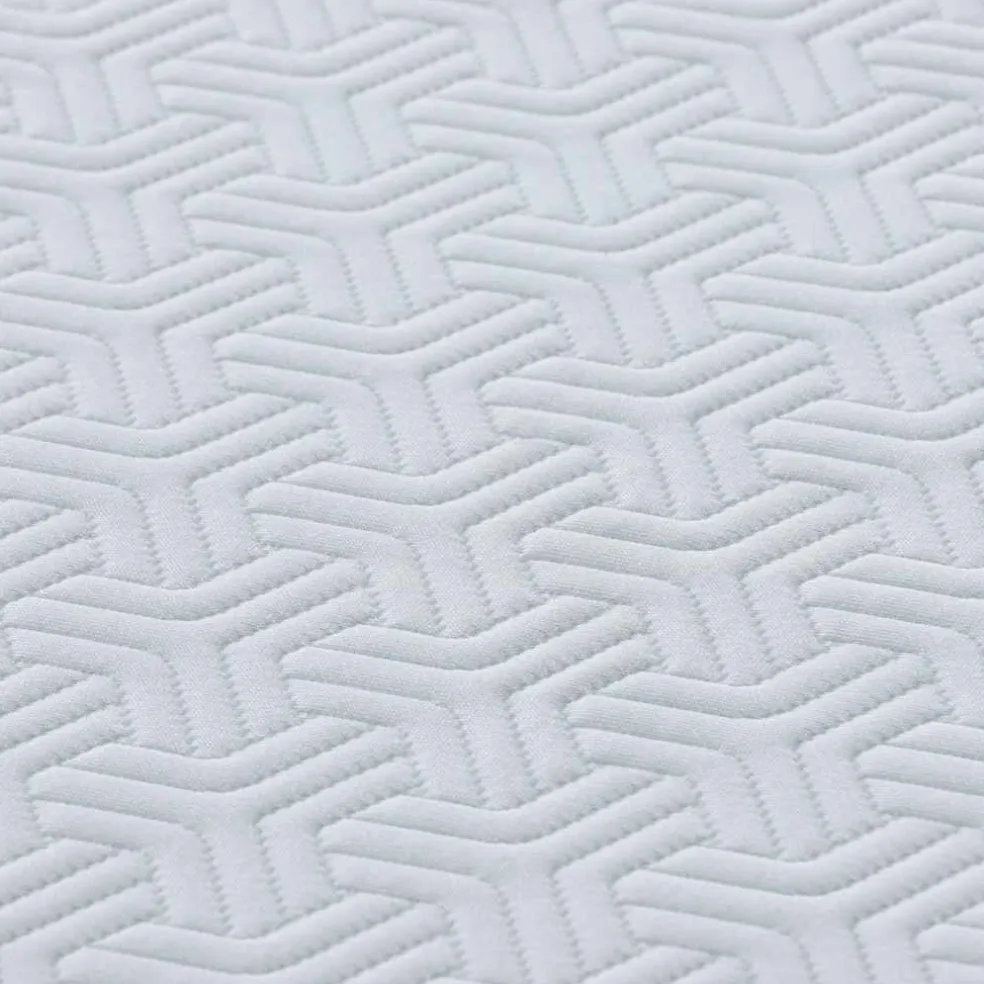 vidaXL Matras Wit en Grijs 80 x 160 cm Jacquard stof