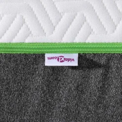 vidaXL Matras Wit en Grijs 80 x 160 cm Jacquard stof