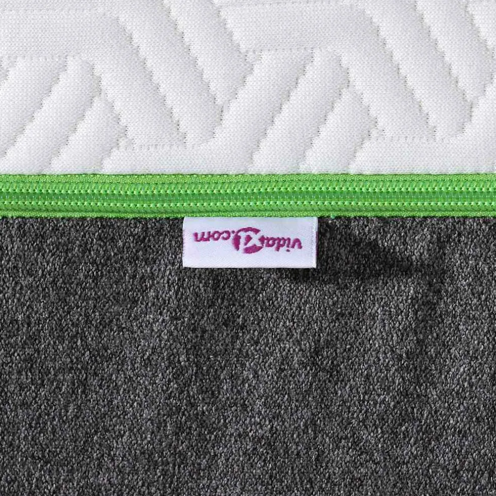 vidaXL Matras Wit en Grijs 80 x 160 cm Jacquard stof