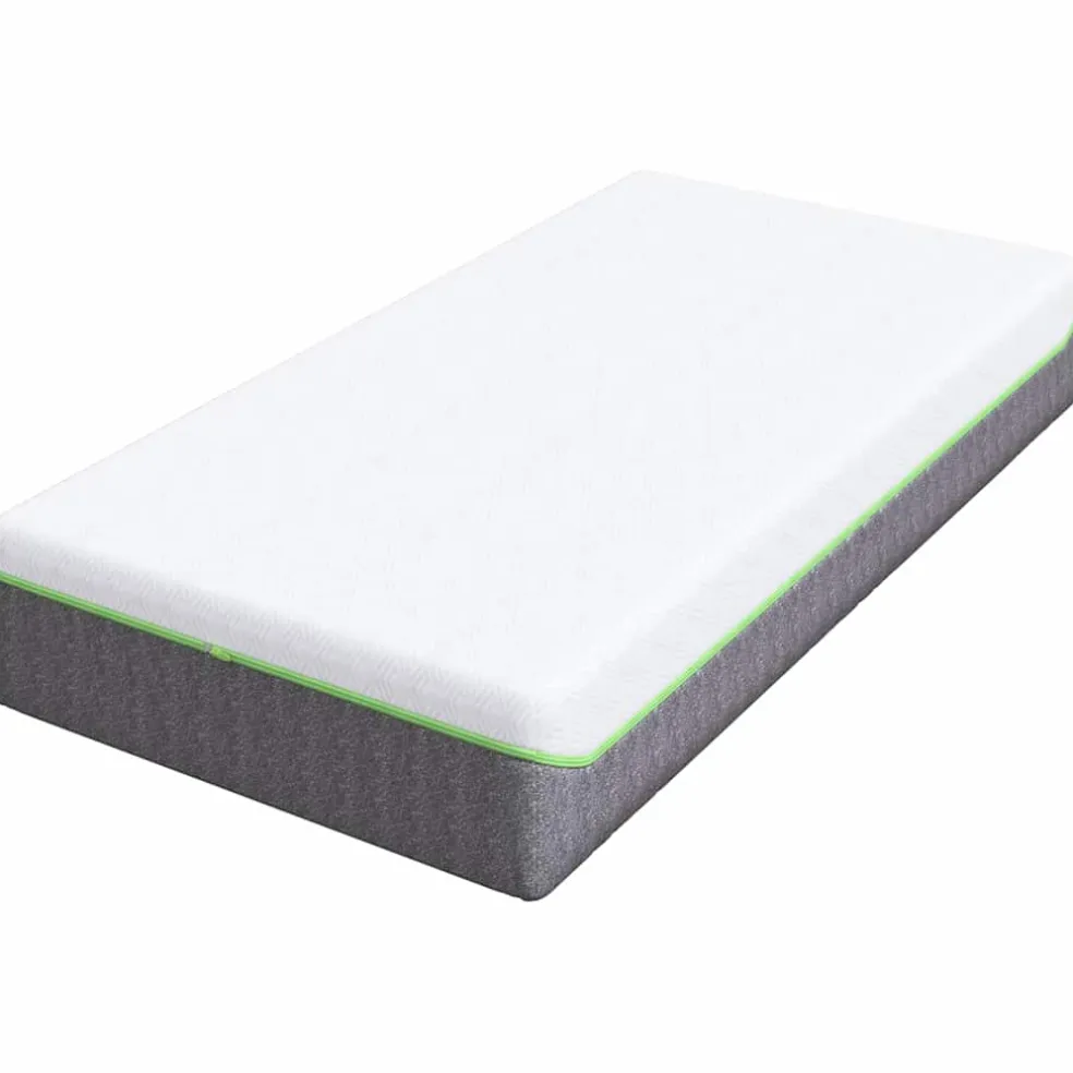 vidaXL Matras Wit en Grijs 80 x 160 cm Jacquard stof