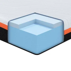 vidaXL Matras Wit en zwart 80 x 160 cm Jacquard stof
