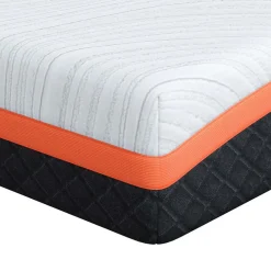 vidaXL Matras Wit en zwart 80 x 160 cm Jacquard stof