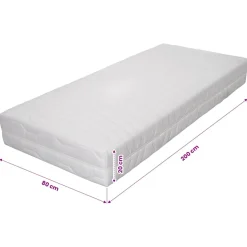 vidaXL Matras 7 Zone 20 cm pocketvering H3 80x200 cm