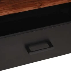 vidaXL Mediakast met lade Bruin 110 x 30 x 40 cm Massief Acaciahout