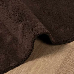 vidaXL Medium pile zachte en wasbare tapijt HUARTE Bruin 60 x 110 cm