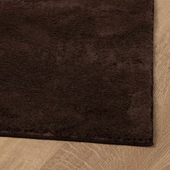 vidaXL Medium pile zachte en wasbare tapijt HUARTE Bruin 60 x 110 cm