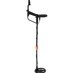 vidaXL Metaaldetector met LCD-display 3 modellen 19 cm spoel Zwart