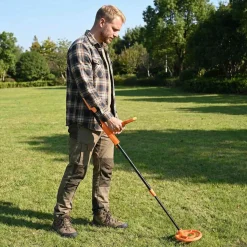 vidaXL Metalen Detector met LCD Scherm 2 Modellen 19 cm Spoel Geel