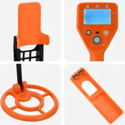 vidaXL Metalen Detector met LCD Scherm 2 Modellen 19 cm Spoel Geel
