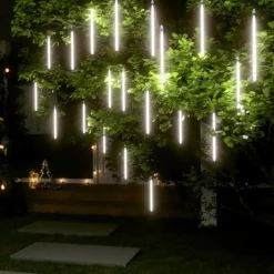 vidaXL Meteoorlichten 20 st 480 LED's binnen/buiten 30 cm koudwit