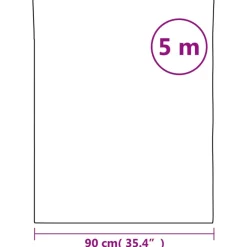 vidaXL Meubelfolie zelfklevend 90x500 cm PET zilverkleurig