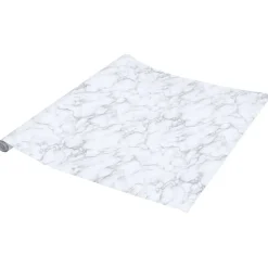 vidaXL Meubelfolie zelfklevend 90x500 cm PVC marmerwit