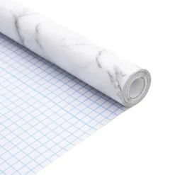 vidaXL Meubelfolie zelfklevend 90x500 cm PVC marmerwit