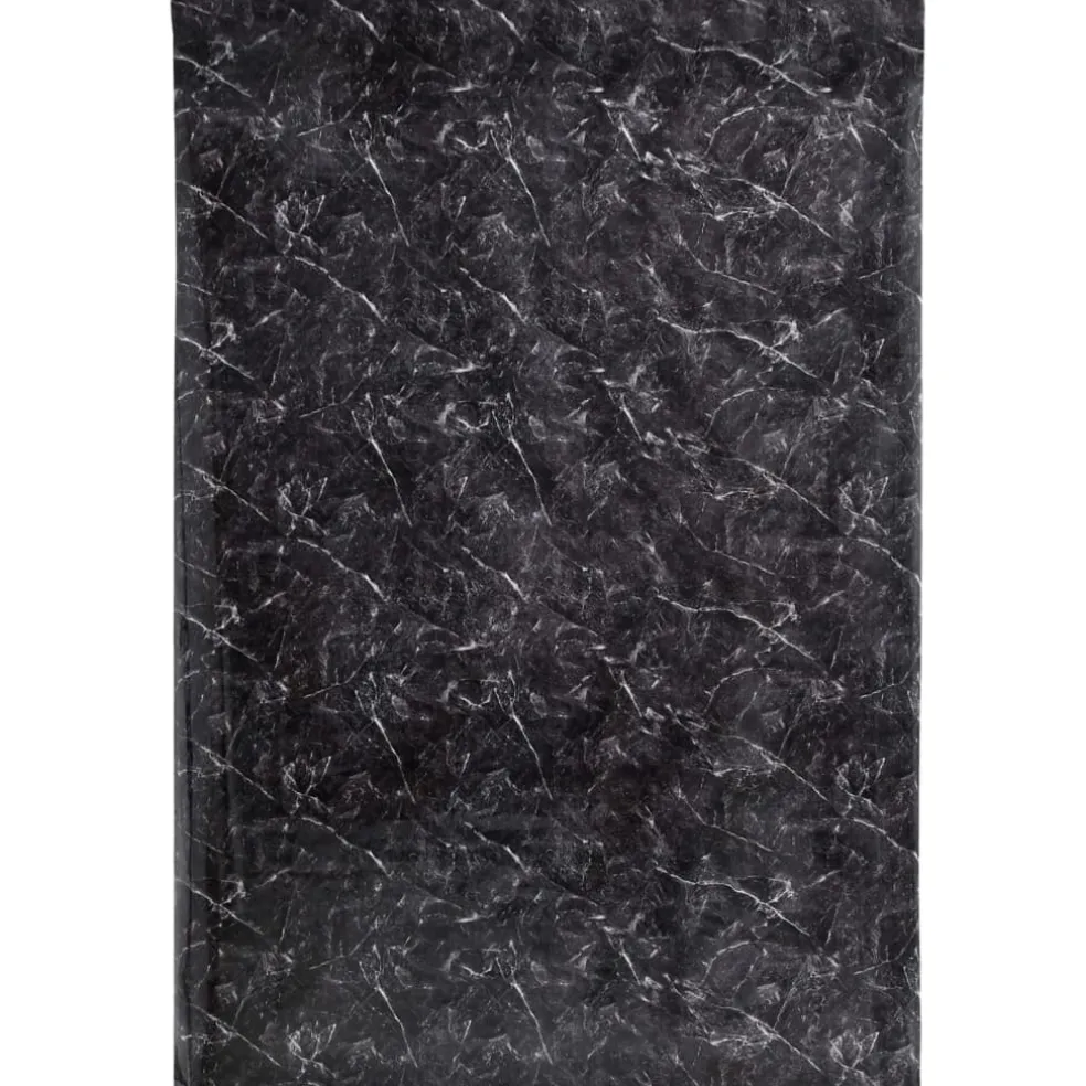 vidaXL Meubelfolie zelfklevend 90x500 cm PVC marmerzwart