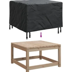 vidaXL Meubelhoes 325 x 325 x 80 cm 420D Oxford Stof L-vorm Waterdicht