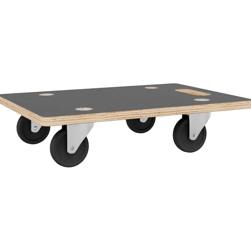 vidaXL Meubelhondjes 2 st rechthoekig 250 kg 50x35x11,5 cm