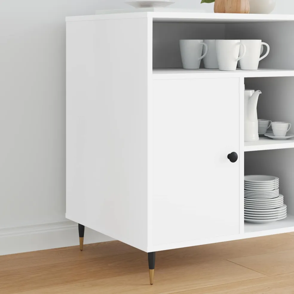 vidaXL Meubelpoten 2 st Zwart en Goud Ø 40 x 98 mm IJzer