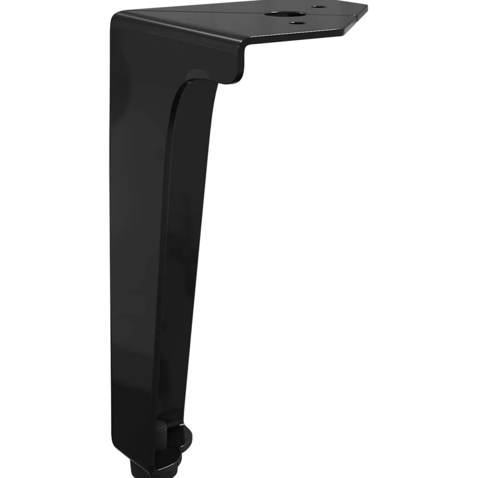 vidaXL Meubelpoten 2 st Zwart 54,1 x 54,1 x 100 mm IJzer