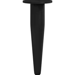 vidaXL Meubelpoten 2 st Zwart Ø 40 x 98 mm IJzer