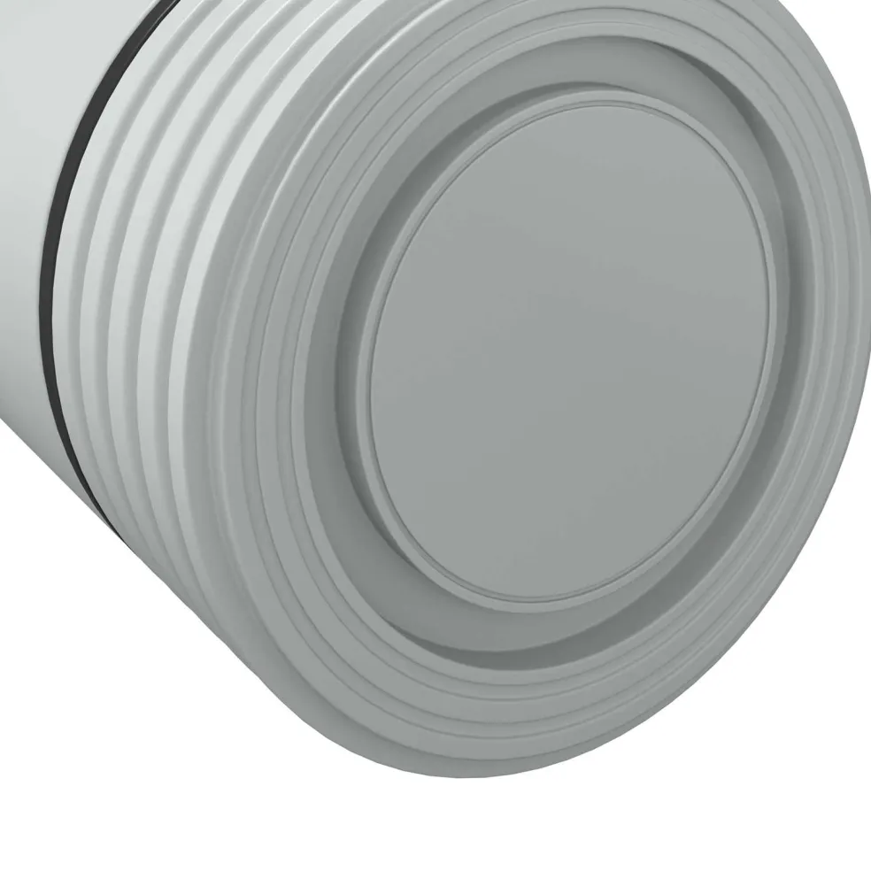 vidaXL Meubelpoten Verstelbaar 2 st Wit 64 x 64 x 100 mm PP