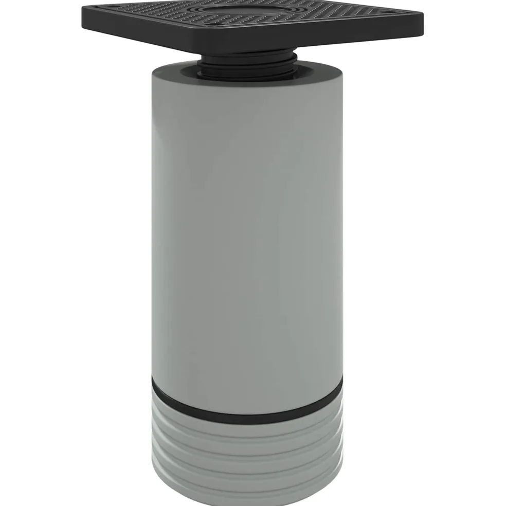 vidaXL Meubelpoten Verstelbaar 2 st Wit 64 x 64 x 100 mm PP