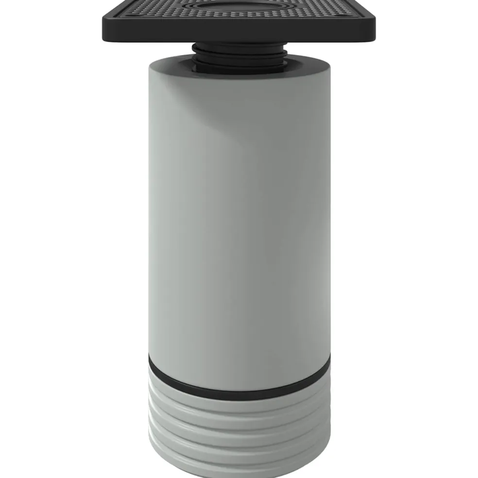 vidaXL Meubelpoten Verstelbaar 2 st Wit 64 x 64 x 100 mm PP