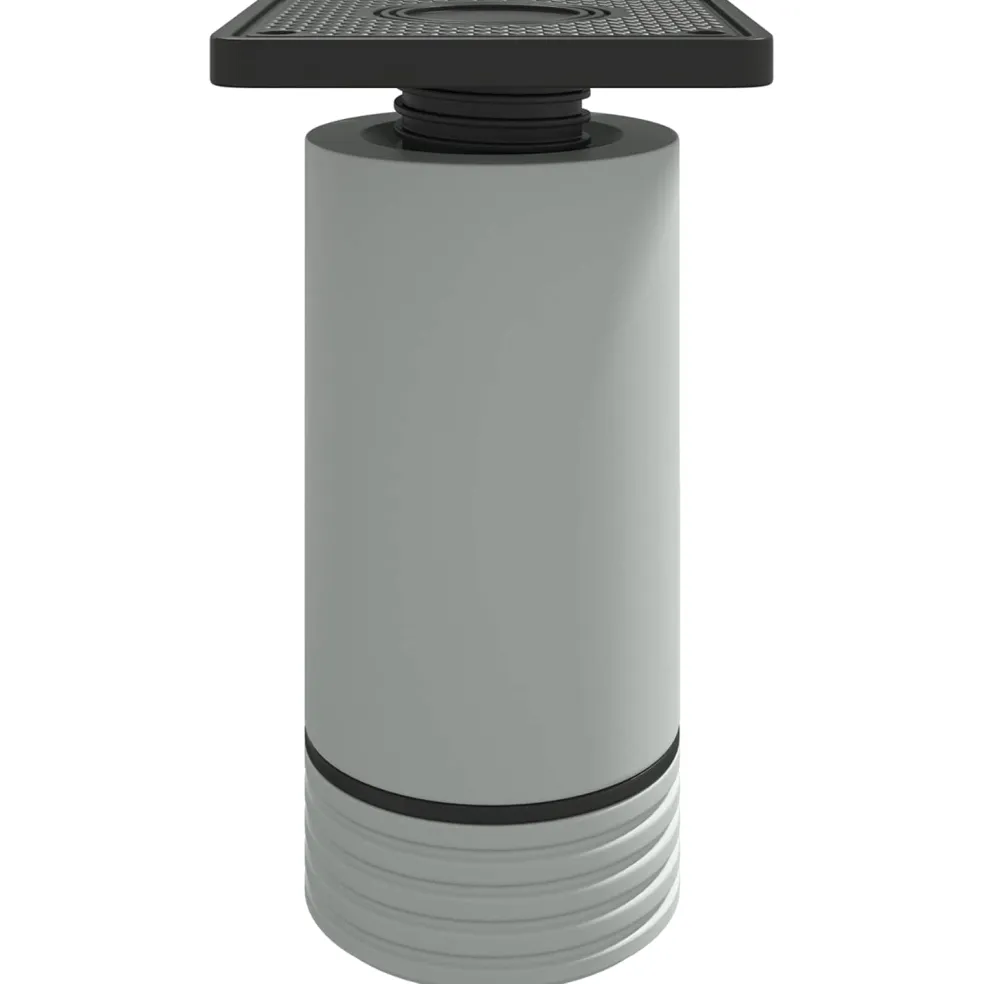 vidaXL Meubelpoten Verstelbaar 2 st Wit 64 x 64 x 100 mm PP