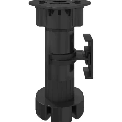 vidaXL Meubelpoten Verstelbaar 2 st Zwart 46 x 46 x 128 mm PP
