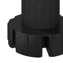 vidaXL Meubelpoten Verstelbaar 2 st Zwart 46 x 46 x 128 mm PP