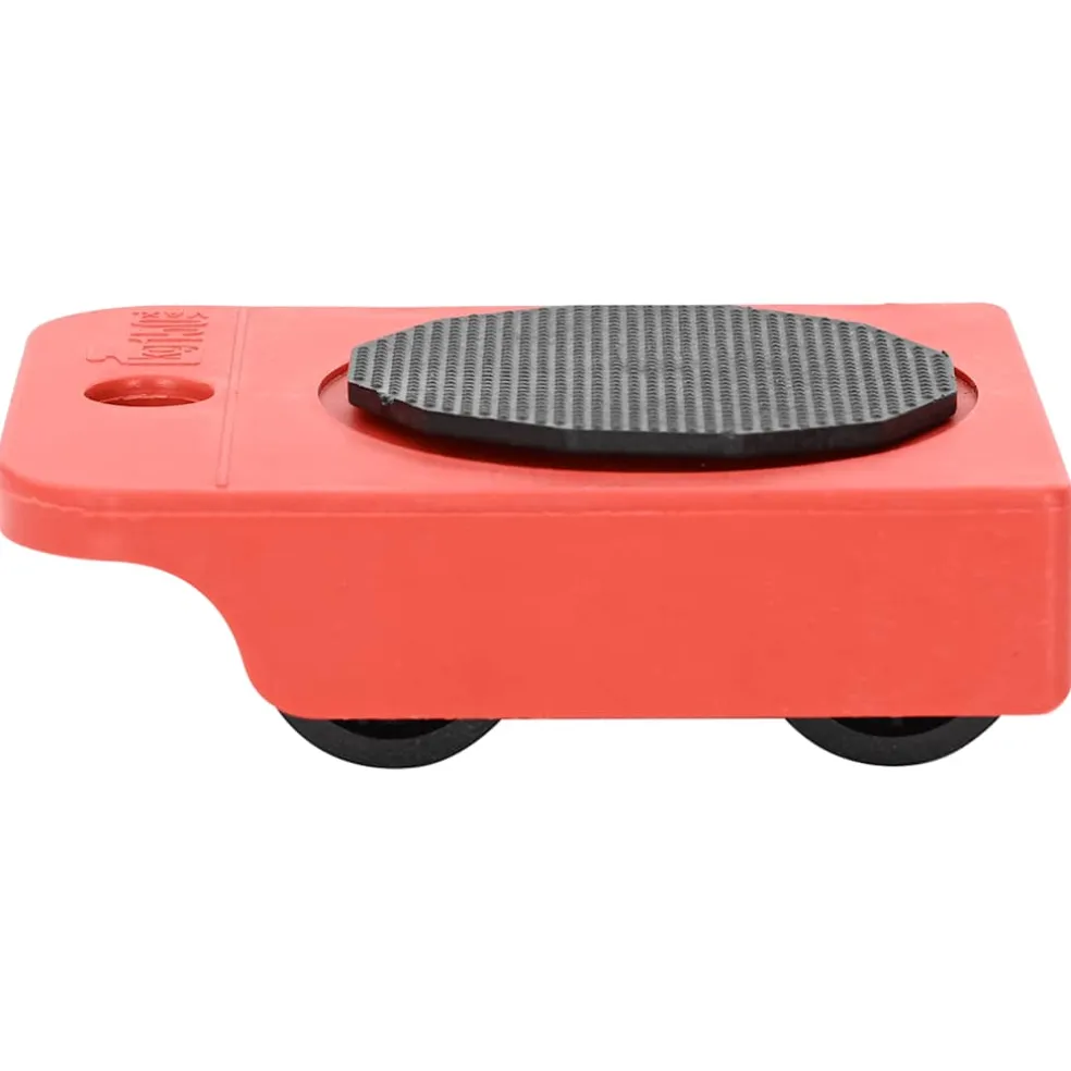 vidaXL Meubelrollers 8 stuks met lifters 9,8x7,5x3 cm 150 kg rood