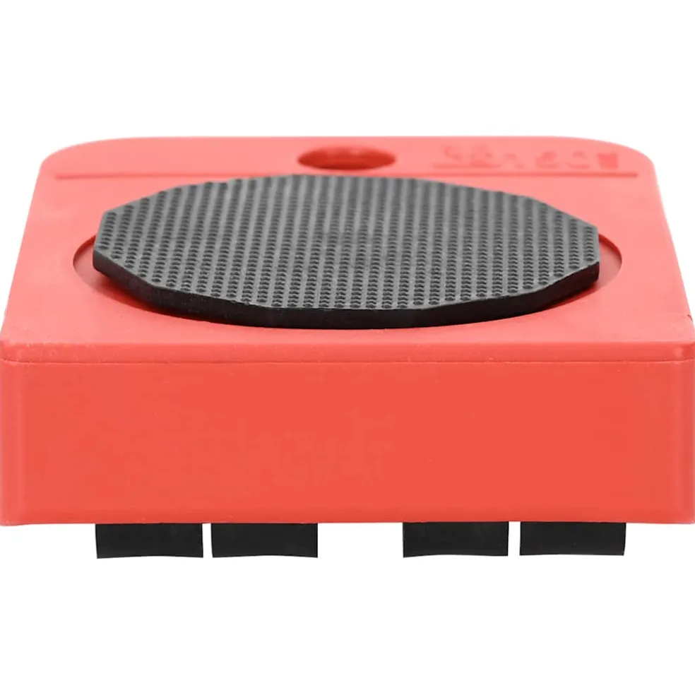 vidaXL Meubelrollers 8 stuks met lifters 9,8x7,5x3 cm 150 kg rood