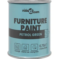 vidaXL Meubelverf Groen 0,75 L Wandprint