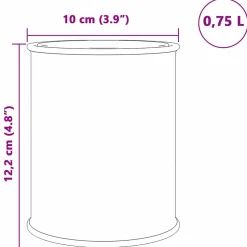 vidaXL Meubelverf Wit 0,75 L Wandprint
