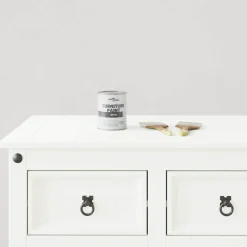 vidaXL Meubelverf Wit 0,75 L Wandprint