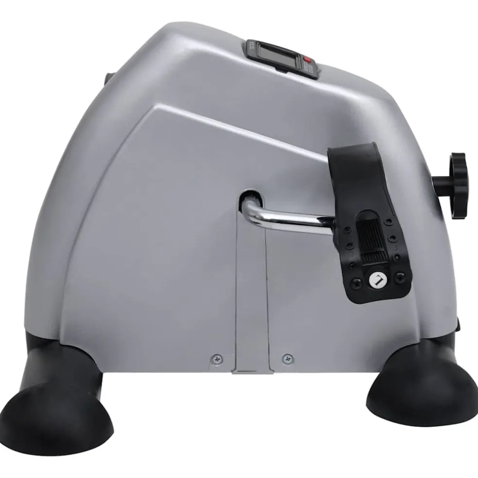 vidaXL Mini Hometrainer met plastic vliegwiel (zilver)