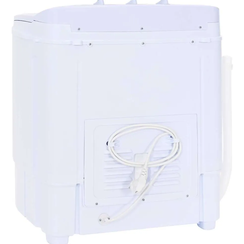 vidaXL Mini wasmachine met dubbele trommel 5,6 kg