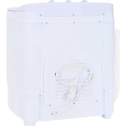 vidaXL Mini Wasmachine met Twin Tub 3,6 kg Zwart en Wit
