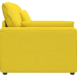 vidaXL Modulaire bank Armleuning eindmodule met kussens 100 cm