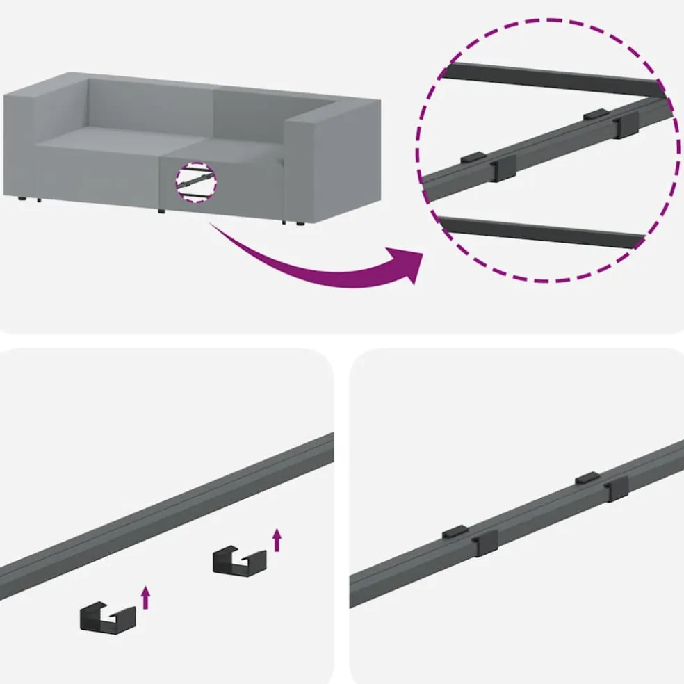 vidaXL Modulaire bank Armleuning eindmodule met kussens 100 cm