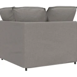 vidaXL Modulaire bank hoekmodule met kussens 100 cm taupe