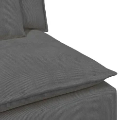 vidaXL Modulaire bank met kussens donkergrijs
