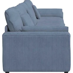 vidaXL Modulaire bank met kussens blauw