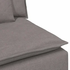 vidaXL Modulaire bank met kussens taupe