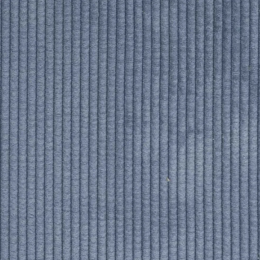vidaXL Modulaire bank met kussens corduroy stof blauw